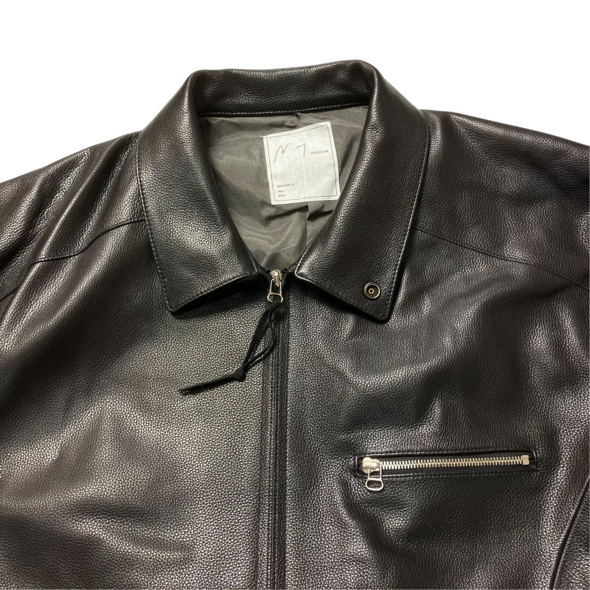 ANCELLM×GARDEN COWHIDE ZIP UP JAKETカウハイド ジップ アップ ジャケットANC-GRD-JK01 古着・中古-3枚目のアイテム画像