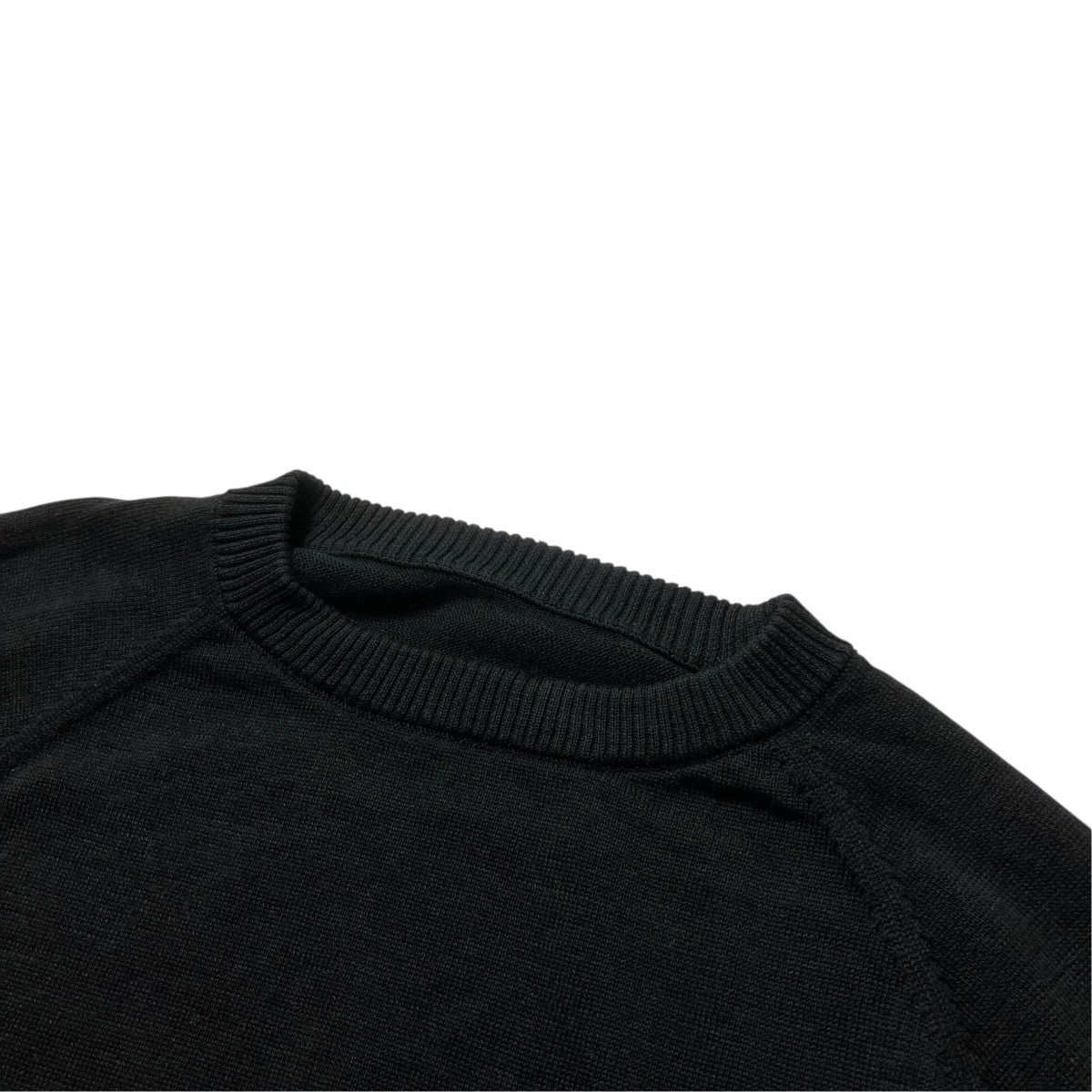 GROUND Y 25SSGIMA COTTON CREW NECK BACK HEM LONG KNITサイドスリットコットンニットGP-K01-060 古着・中古-3枚目のアイテム画像