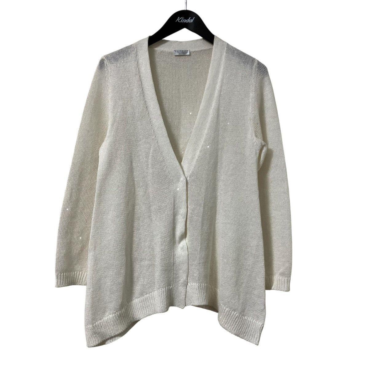 BRUNELLO CUCINELLI スパンコールニットカーディガン 古着・中古-1枚目のアイテム画像