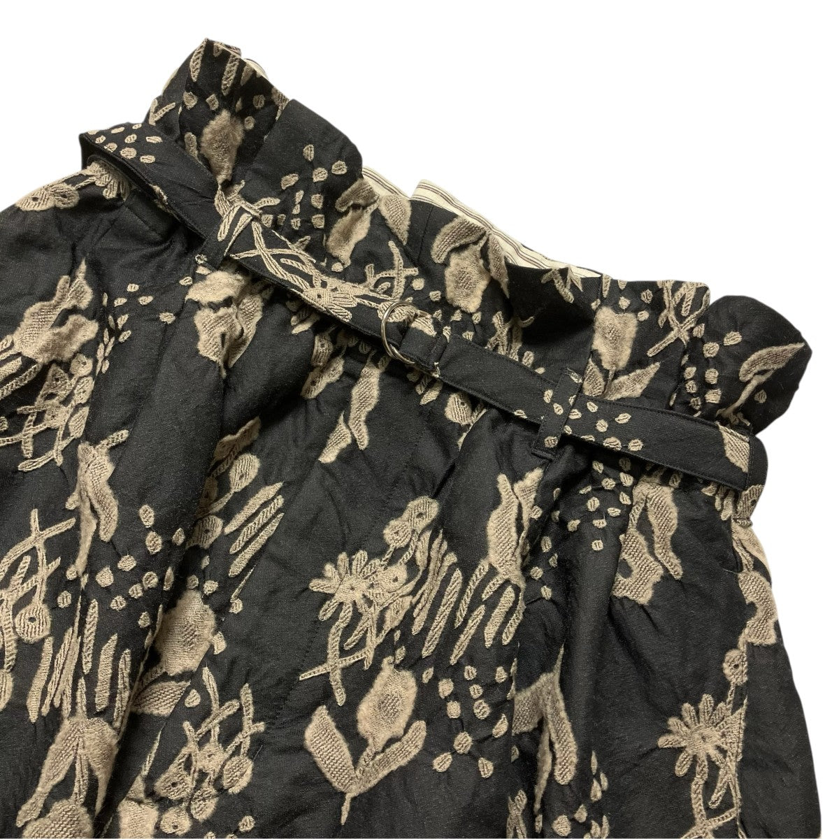 My Beautiful Landlet ORIGINAL FLOWER JACQUARD WIDE PANTSワイドパンツWM03-PT252033 古着・中古-3枚目のアイテム画像