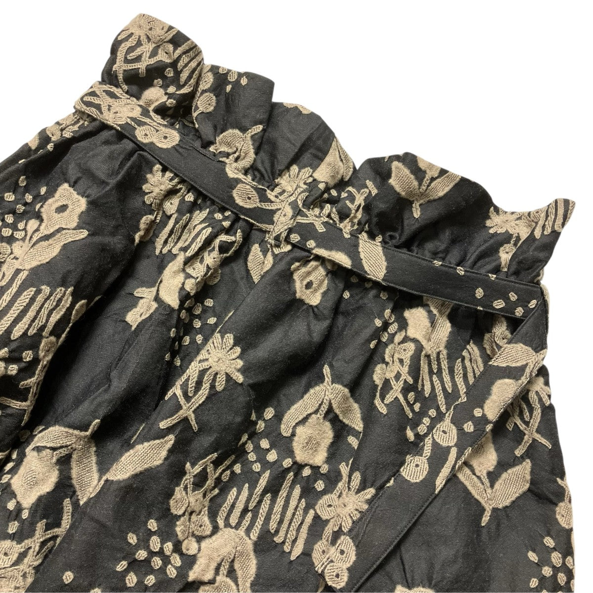 My Beautiful Landlet ORIGINAL FLOWER JACQUARD WIDE PANTSワイドパンツWM03-PT252033 古着・中古-4枚目のアイテム画像