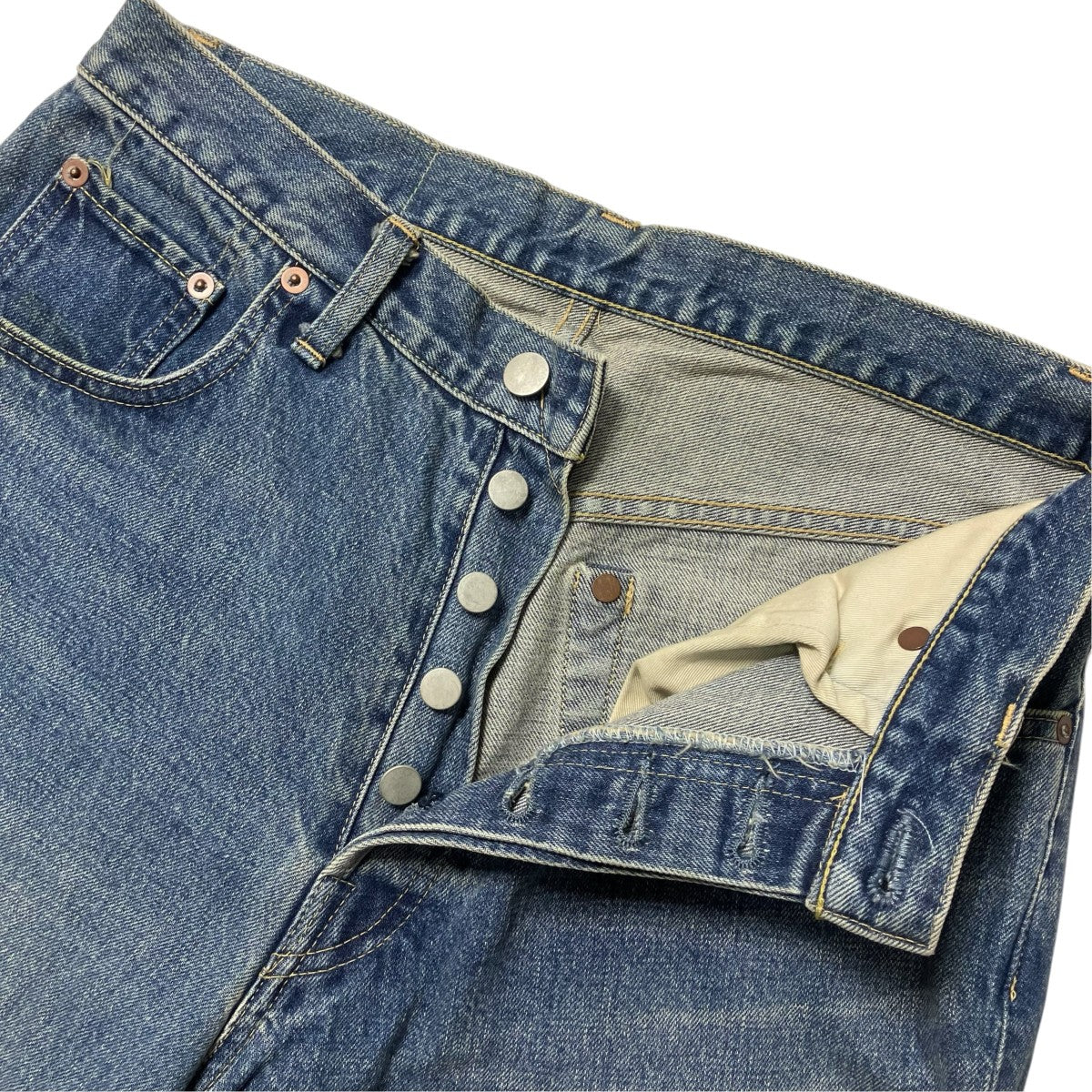 ssstein TWIST SEAM VINTAGE DENIM JEANSツイストシームデニムパンツST.1070 古着・中古-3枚目のアイテム画像