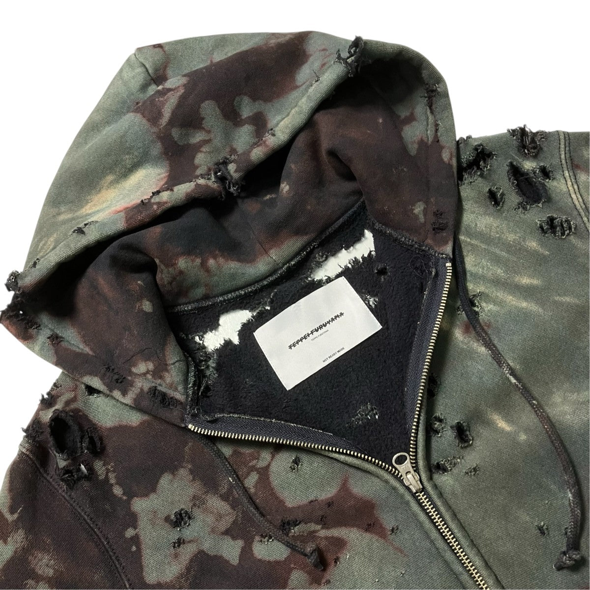 TEPPEI FURUYAMA HARD CRASH PULLOVER ZIP-UP PARKAジップパーカー 古着・中古-3枚目のアイテム画像