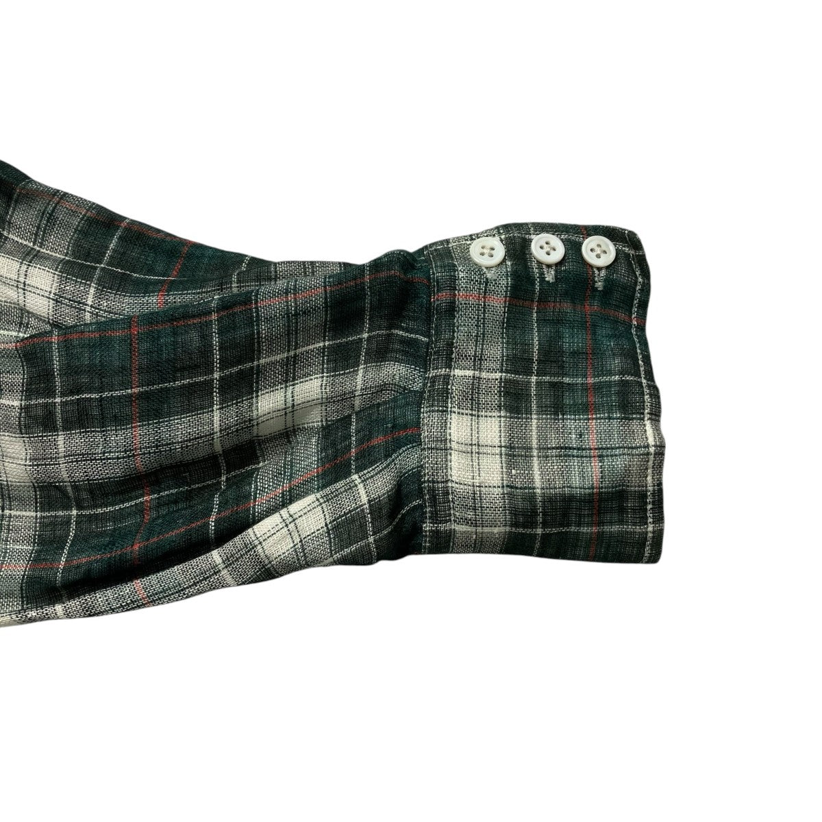 LES SIX CHECK SLIP SHIRTチェックシャツtigoett-10-sh-ches 古着・中古-4枚目のアイテム画像