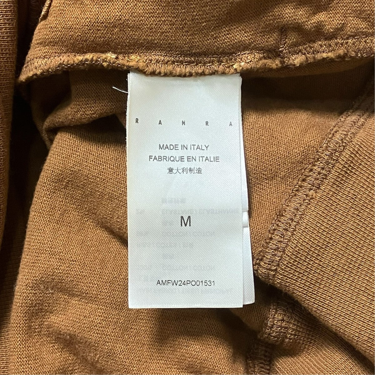 RANRA ハーフジッププルオーバーシャツAMFW24PO01531 古着・中古-6枚目のアイテム画像