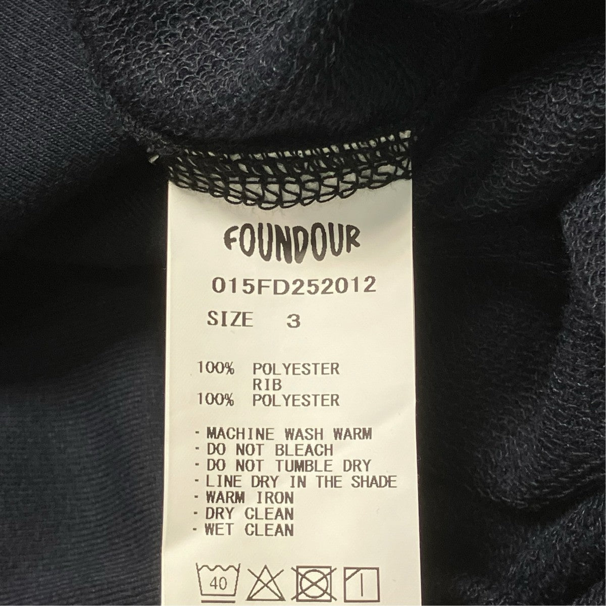 FOUNDOUR 25AWHALF ZIP LONG SLEEVE SHIRTロングスリーブカットソー015FD252012 古着・中古-6枚目のアイテム画像