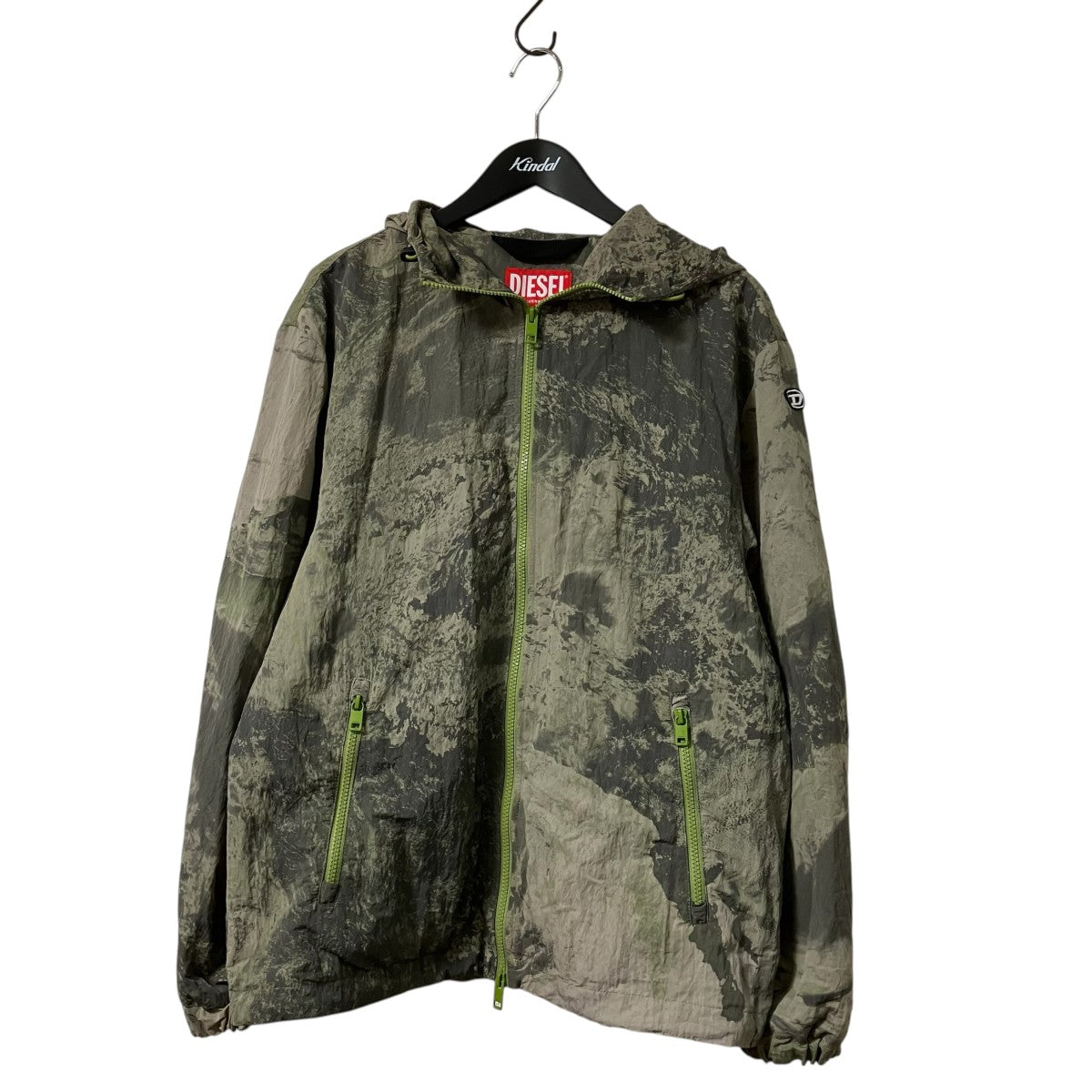 DIESEL J-WARRETT-PRINTナイロンジャケットA10584 古着・中古-1枚目のアイテム画像