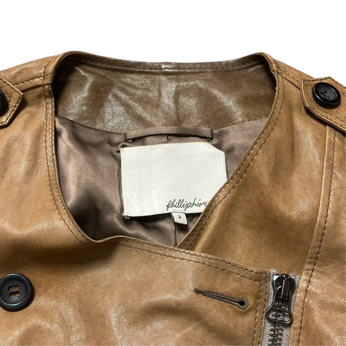 3．1 phillip lim レザージャケットS110 6110SWL 古着・中古-8枚目のアイテム画像