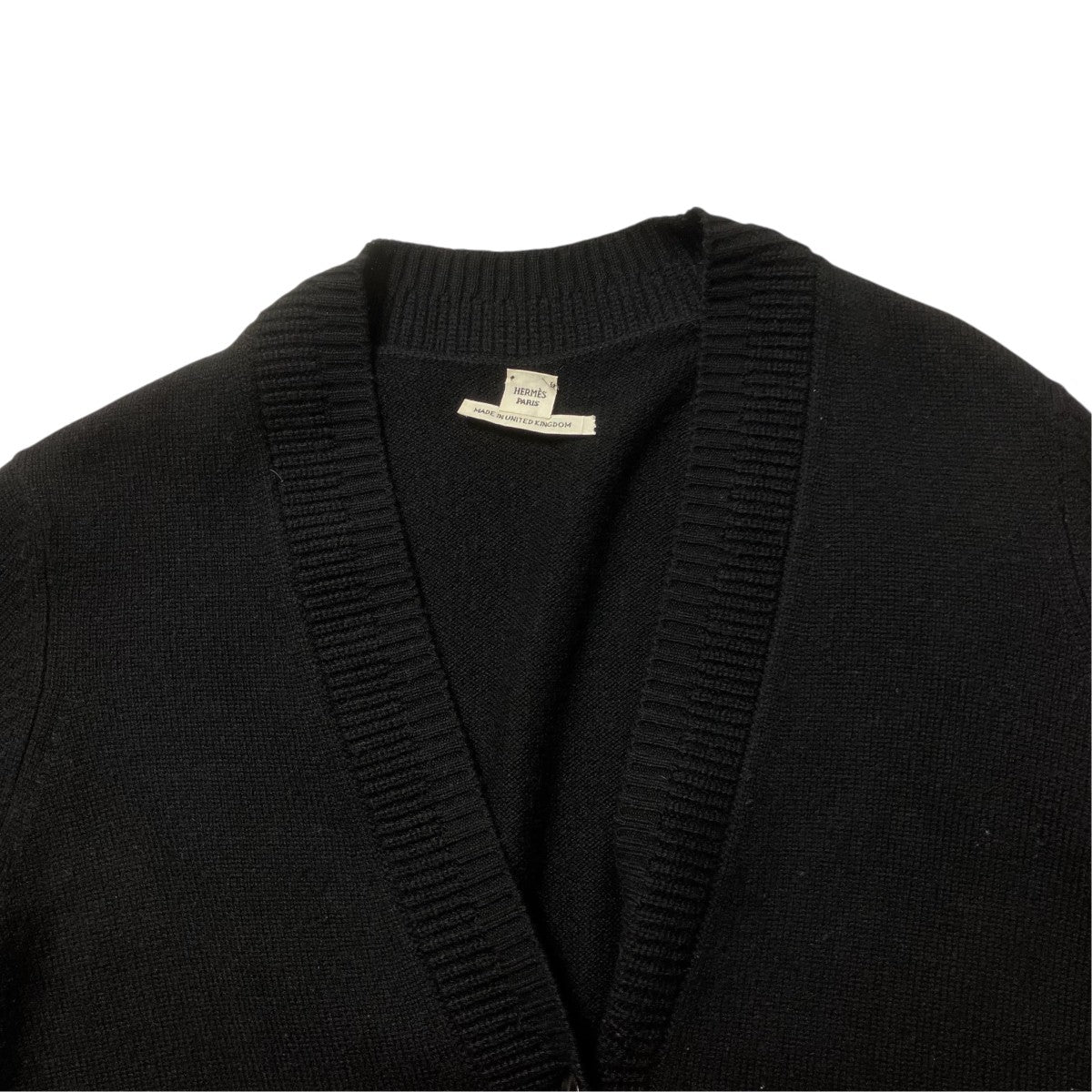 HERMES カシミヤカーディガン77-7703 古着・中古-3枚目のアイテム画像