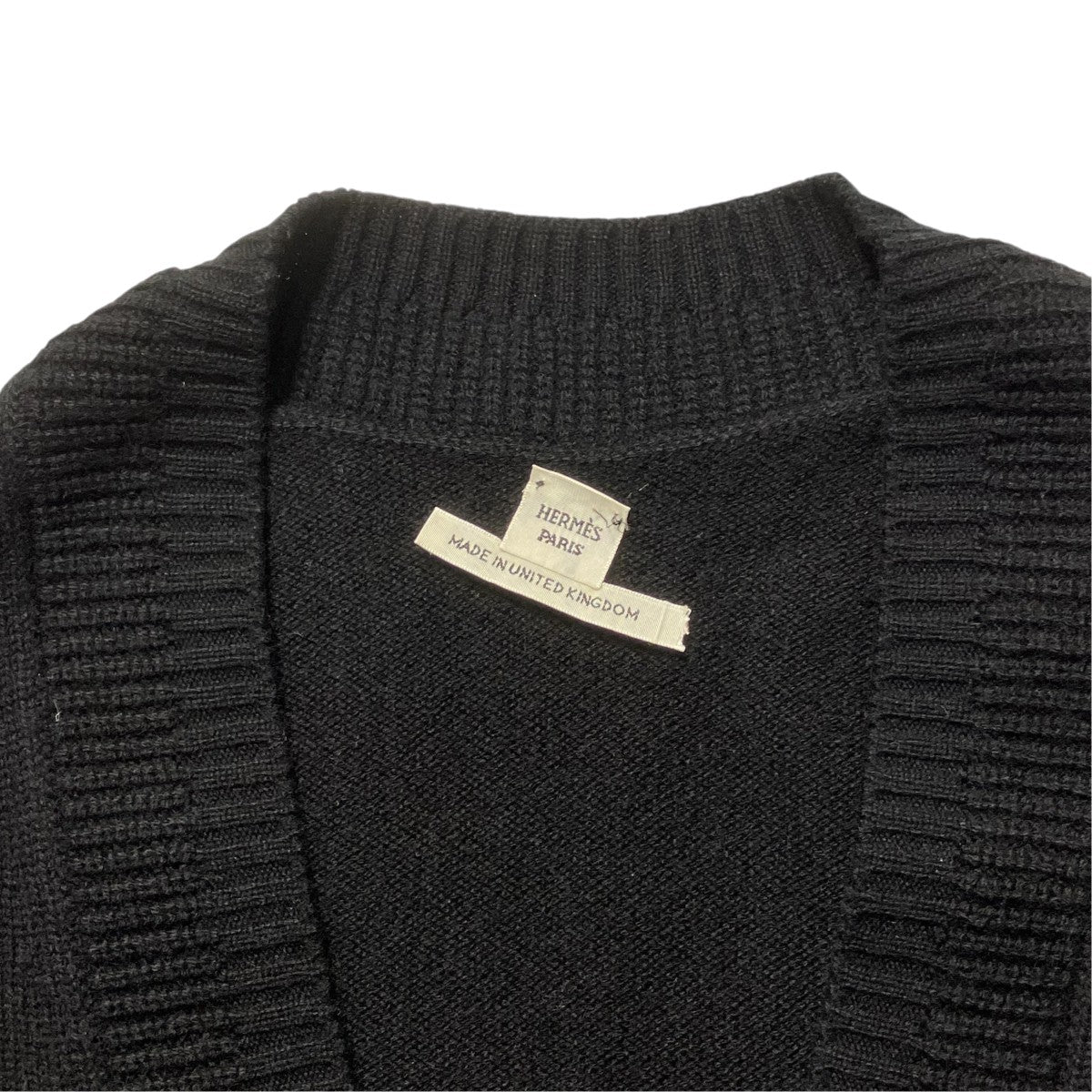 HERMES カシミヤカーディガン77-7703 古着・中古-6枚目のアイテム画像
