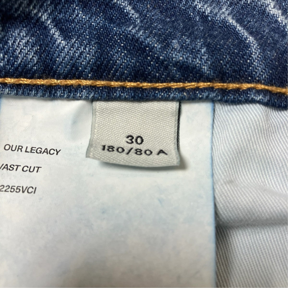 OUR LEGACY VAST CUTデニムパンツM2255VCI 古着・中古-6枚目のアイテム画像