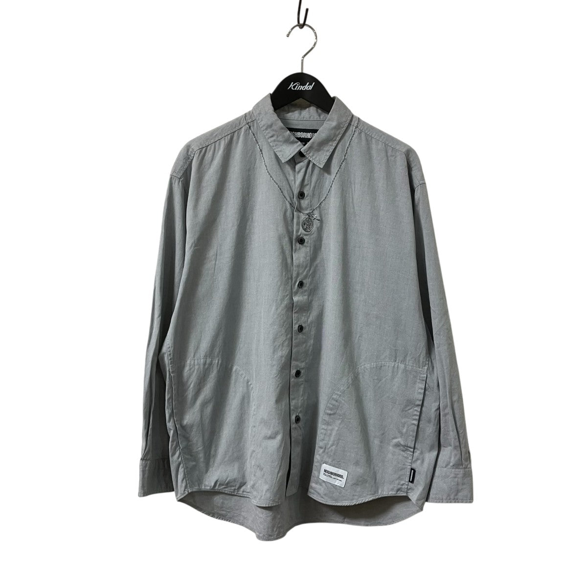 NEIGHBORHOOD MEDAL ＆ CROSS EMBROIDERY SHIRT LS長袖シャツ241AQNH SHM01 古着・中古-1枚目のアイテム画像