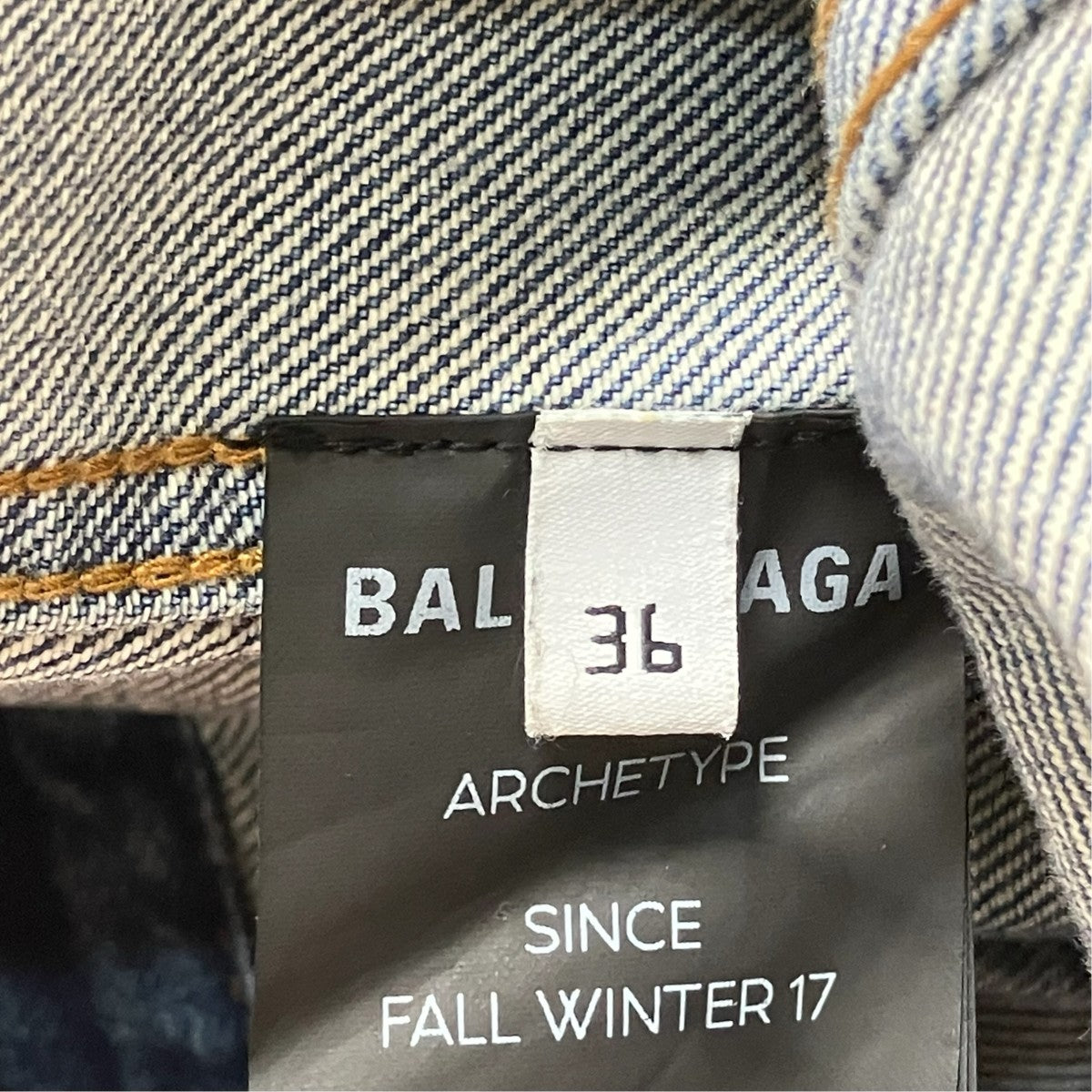 BALENCIAGA デニムジャケット529177 古着・中古-6枚目のアイテム画像