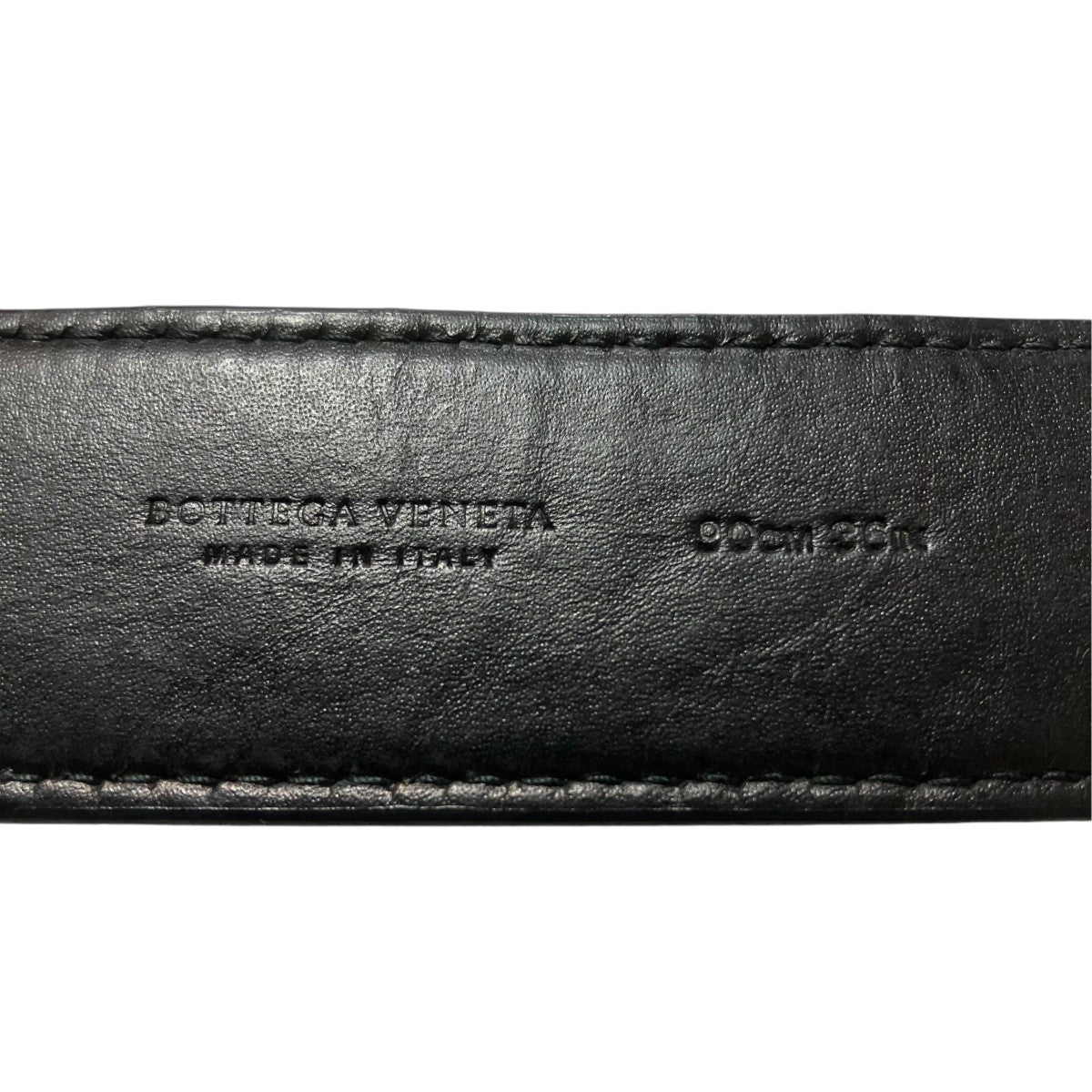 BOTTEGA VENETA イントレチャートレザーベルト 古着・中古-6枚目のアイテム画像
