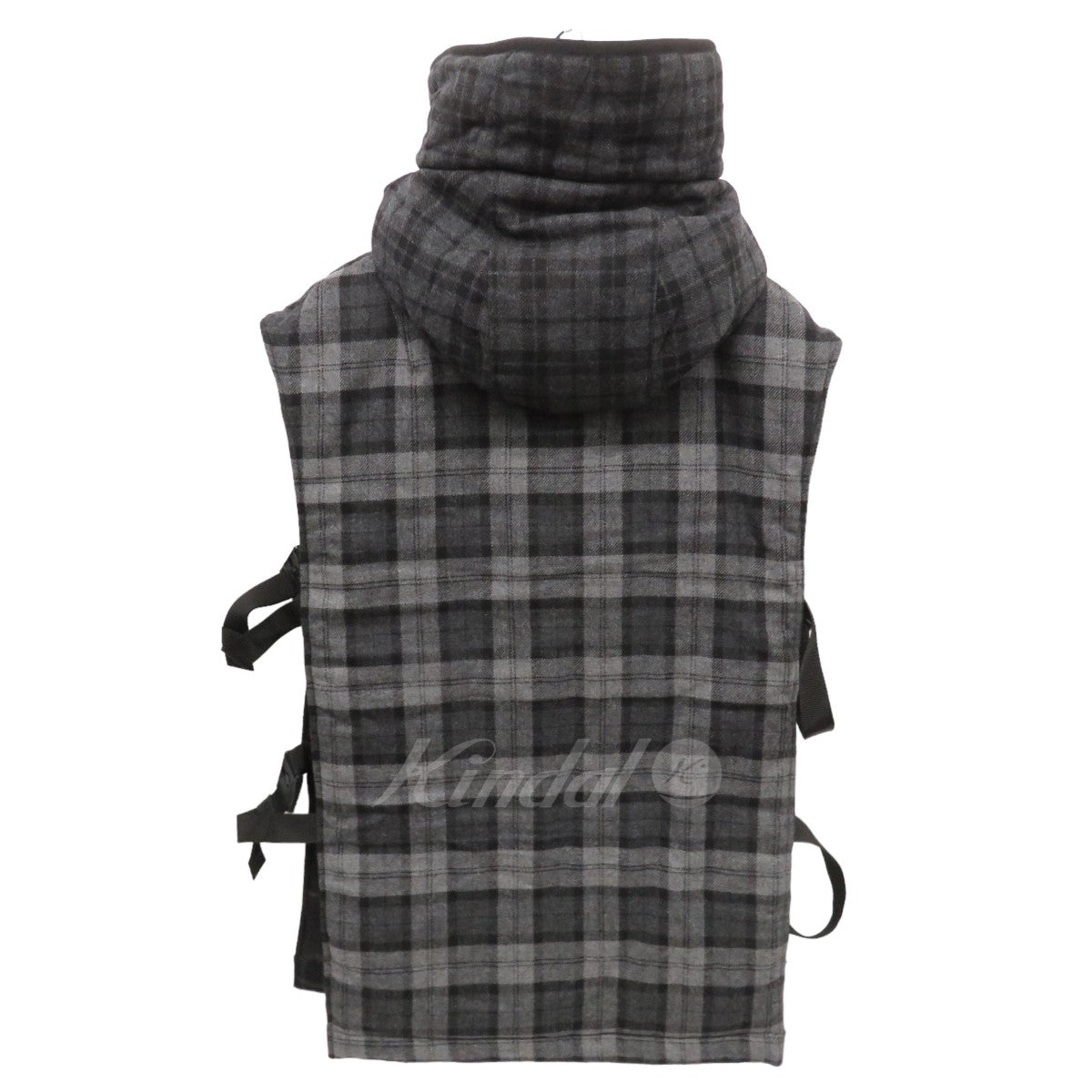 ALMOSTBLACK(オールモストブラック) HOODED DOWN VEST フーデッドダウンベスト