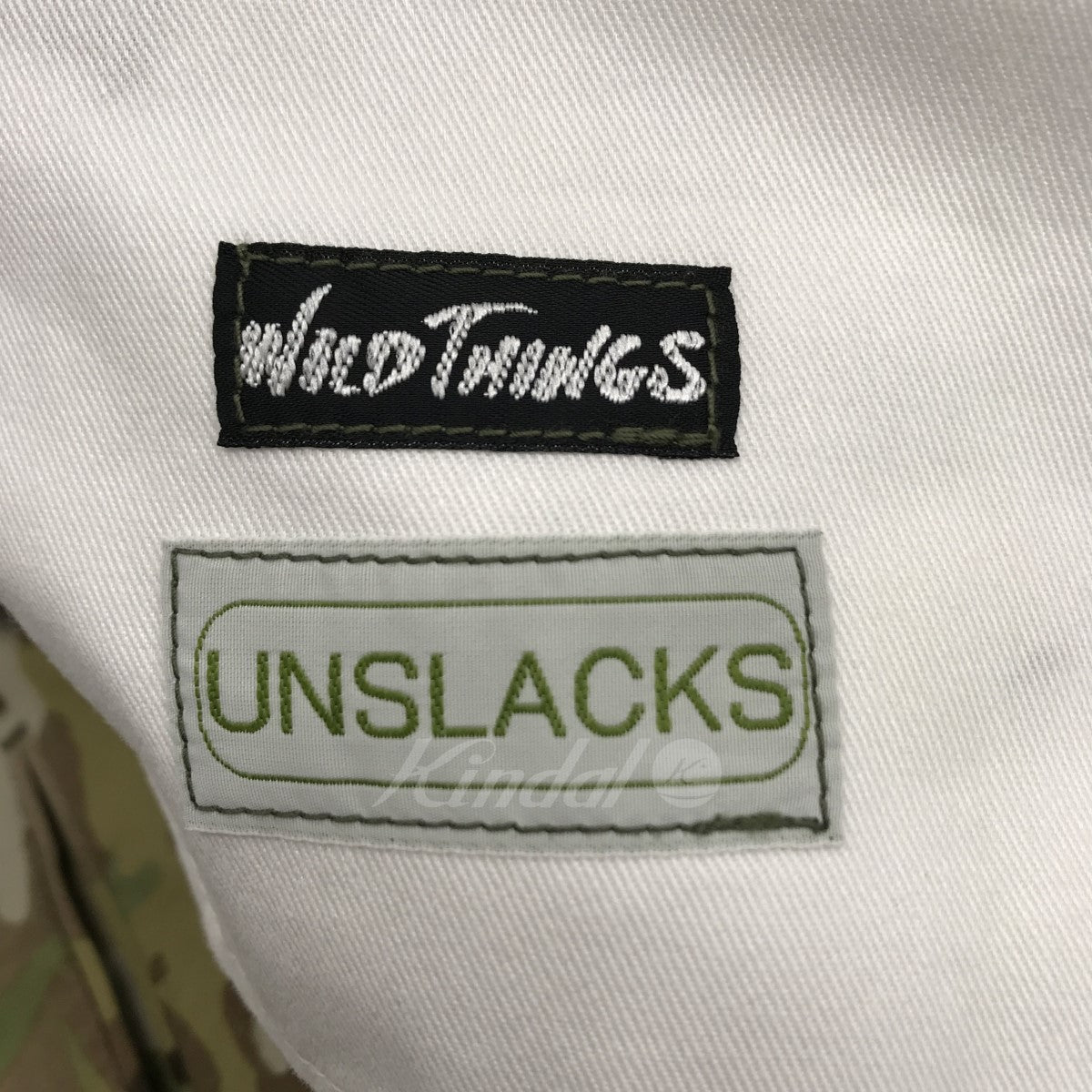 UNSLACKS×WILD THINGS COTTON NYLON TROUSERS カモフラ パンツ UNS-T001-3 UNS-T001-3  カーキ×ベージュ サイズ 15｜【公式】カインドオルオンライン ブランド古着・中古通販【kindal】