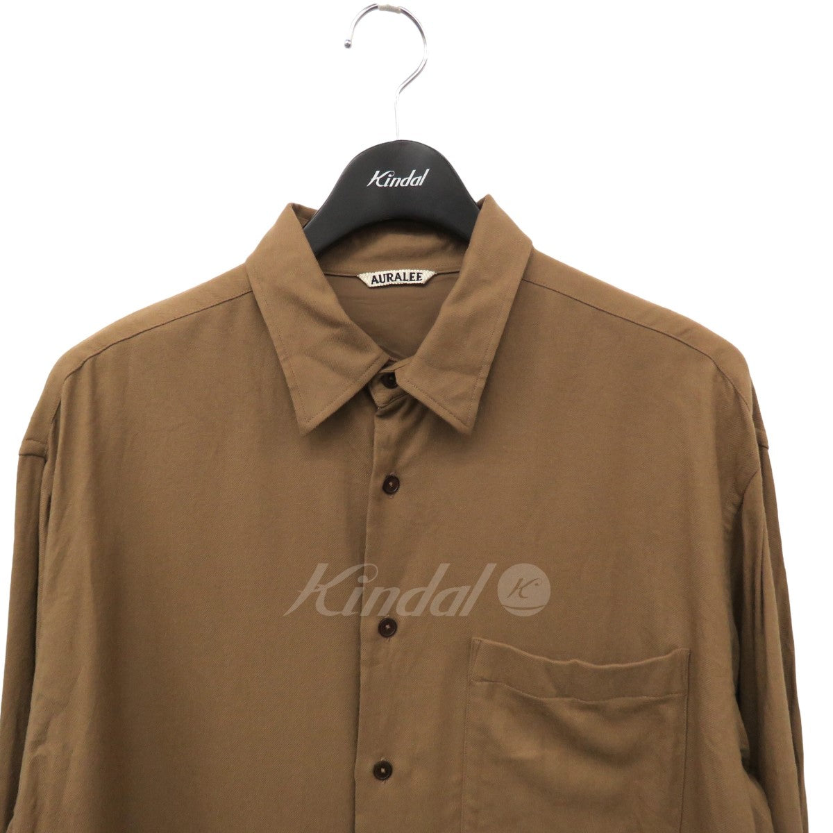 AURALEE(オーラリー) SUPER LIGHT WOOL SHIRTS レギュラーカラーシャツ 21AW A21AS010S