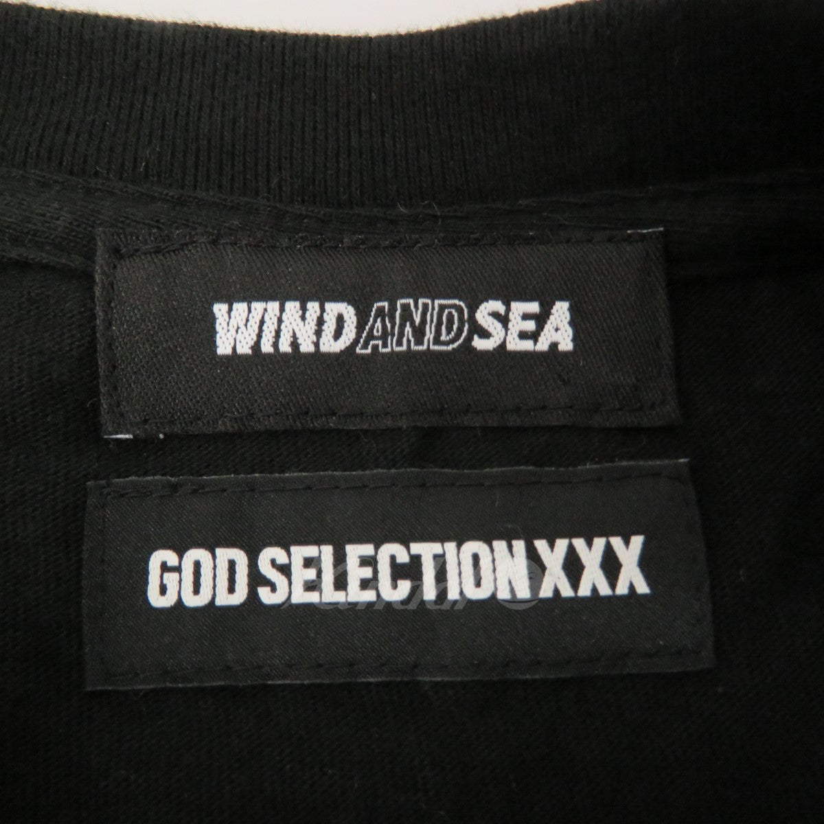 WIND AND SEA×GOD SELECTION XXX X．X．X S／S TEE ロゴTシャツ WDS-XXX-21A-10  WDS-XXX-21A-10 ブラック サイズ 15｜【公式】カインドオルオンライン ブランド古着・中古通販【kindal】