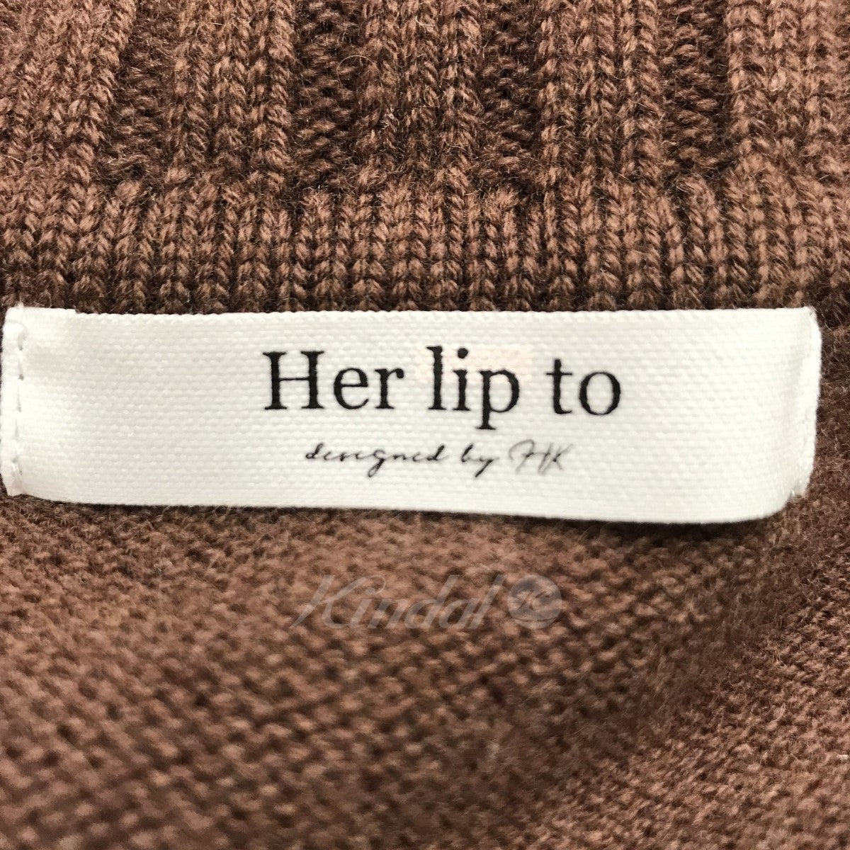 Her lip to(ハーリップトゥ) Cashmere-blend StripeKnit Dress ワンピース 1204205008