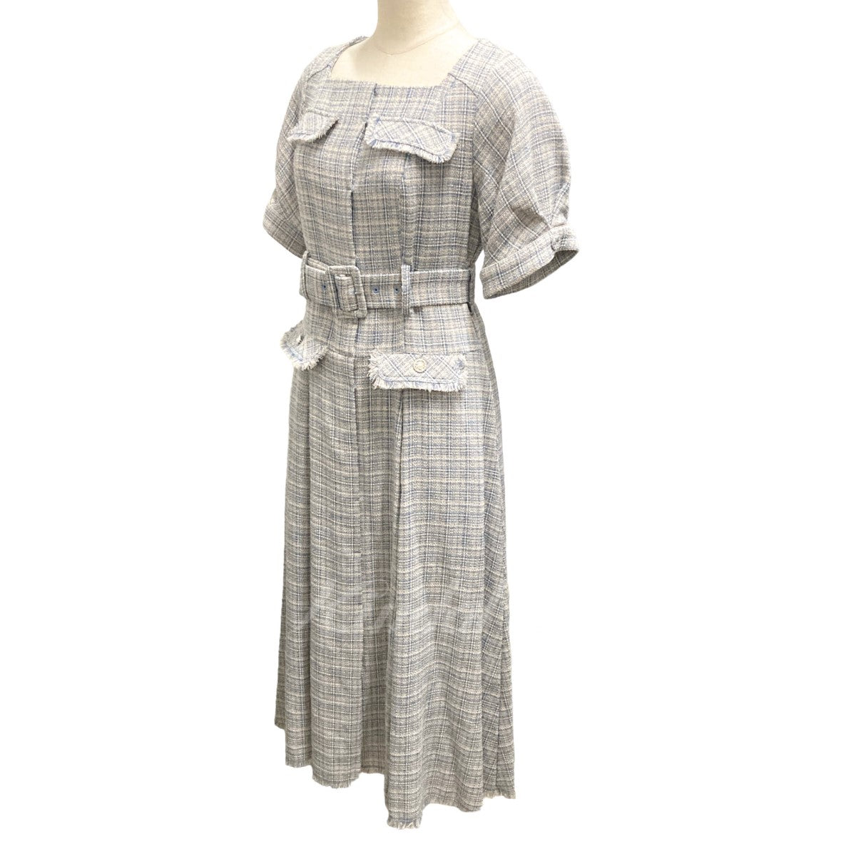 Her lip to(ハーリップトゥ) Classic Tweed Belted Dress 1222305051