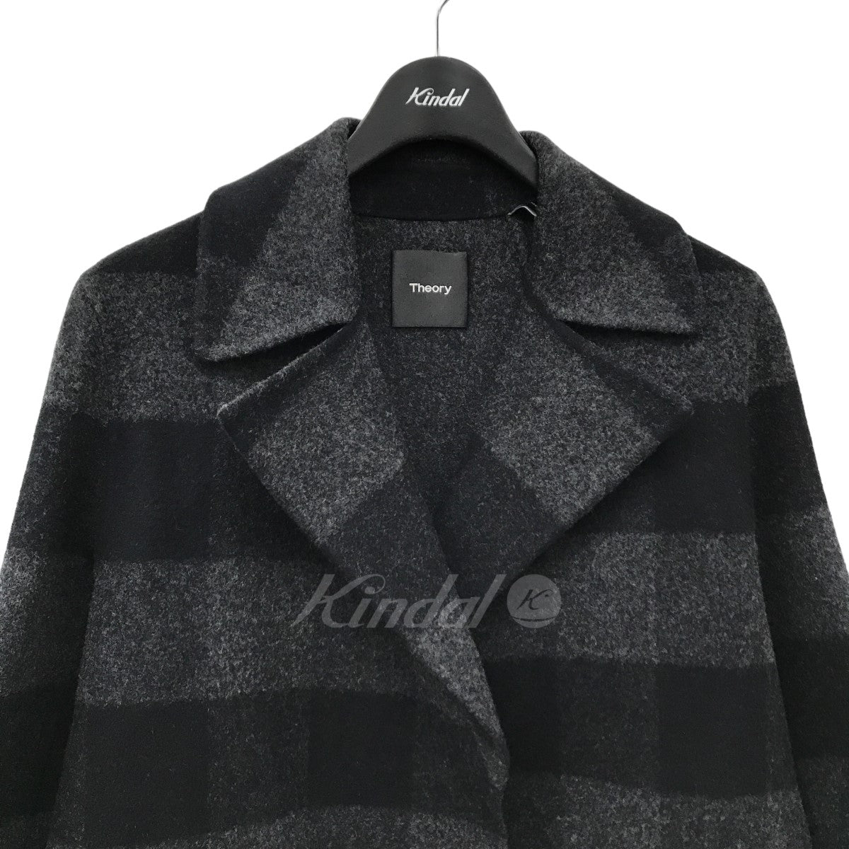 Theory(セオリー) CHECK COAT メルトンチェックコート 9309605