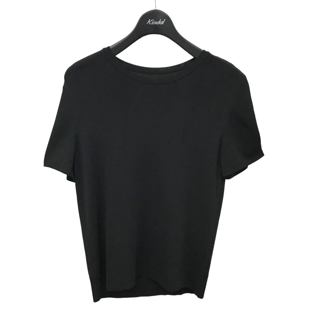 F・T Knit 透かしロゴレーヨン混ニット セーター 胸ロゴ 39678