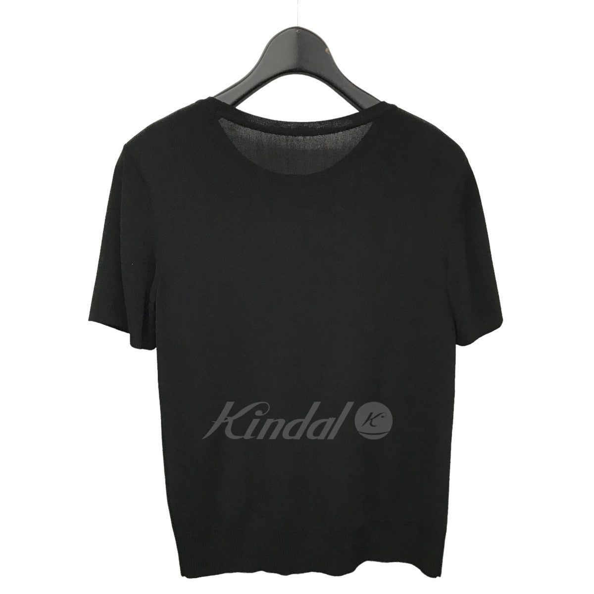 F・T Knit 透かしロゴレーヨン混ニット セーター 胸ロゴ 39678