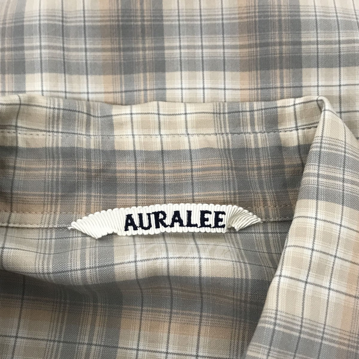 AURALEE(オーラリー) SUPER LIGHT WOOL CHECK SHIRTS チェックシャツ ...