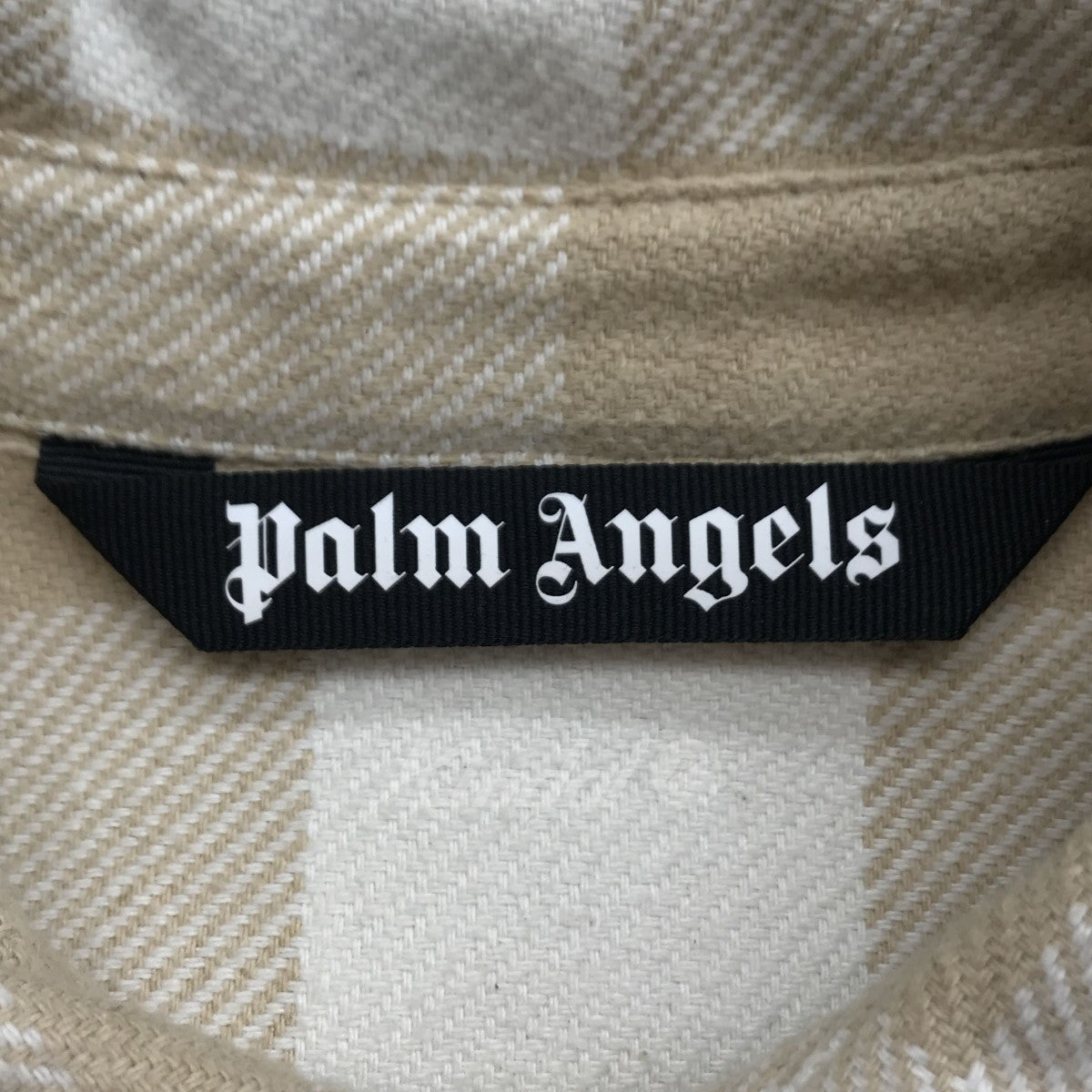 PALM ANGELS(パームエンジェルス) バックロゴプリントオーバーチェック 