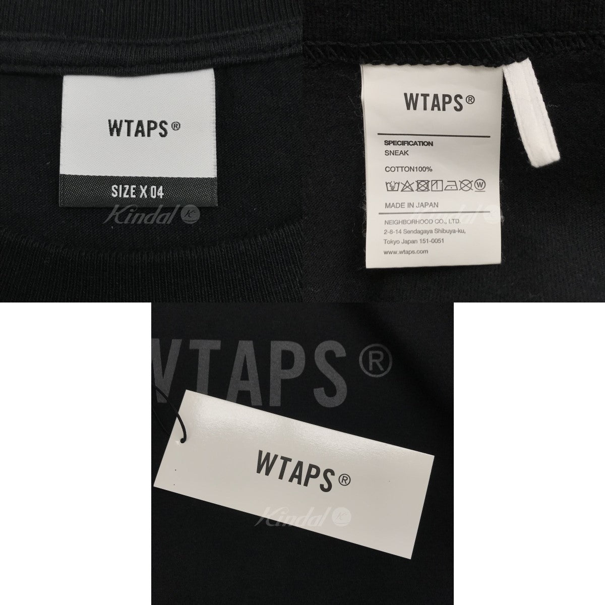 新品未使用23SS WTAPS SIGN SS COTTON TEE 黒 Tシャツ