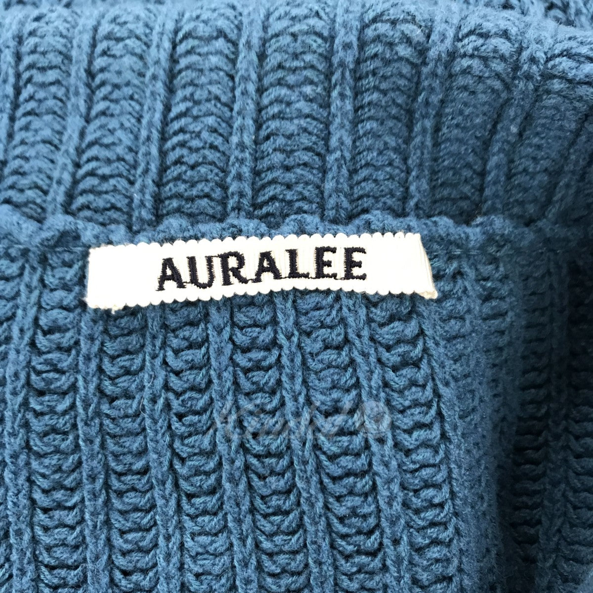 AURALEE(オーラリー) 23SS BRUSHED COTTON WOOL RIB KNIT SHIRT