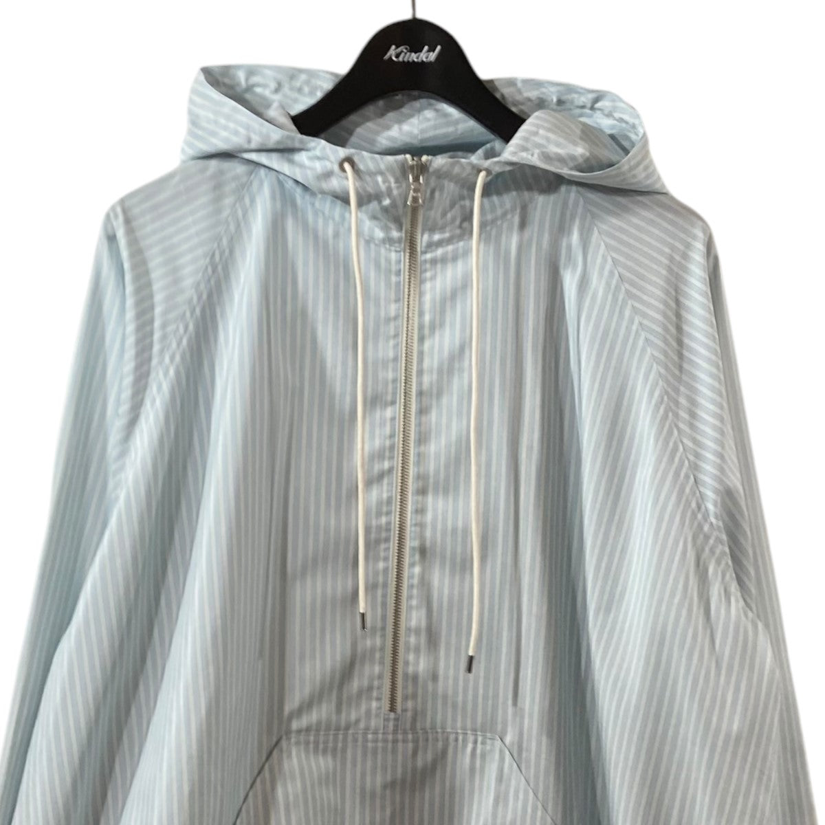 AURALEE(オーラリー) 23SSFINX POLYESTER STRIPE HOODED ZIP P OアノラックパーカーA23SP01PS