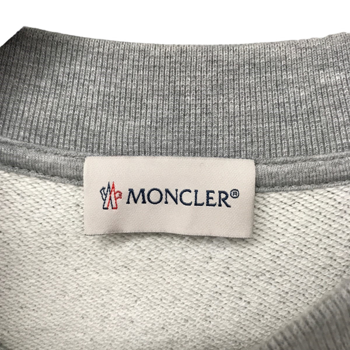 MONCLER(モンクレール) MAGLIA ロゴフロッキープリント ナイロン切替 ...