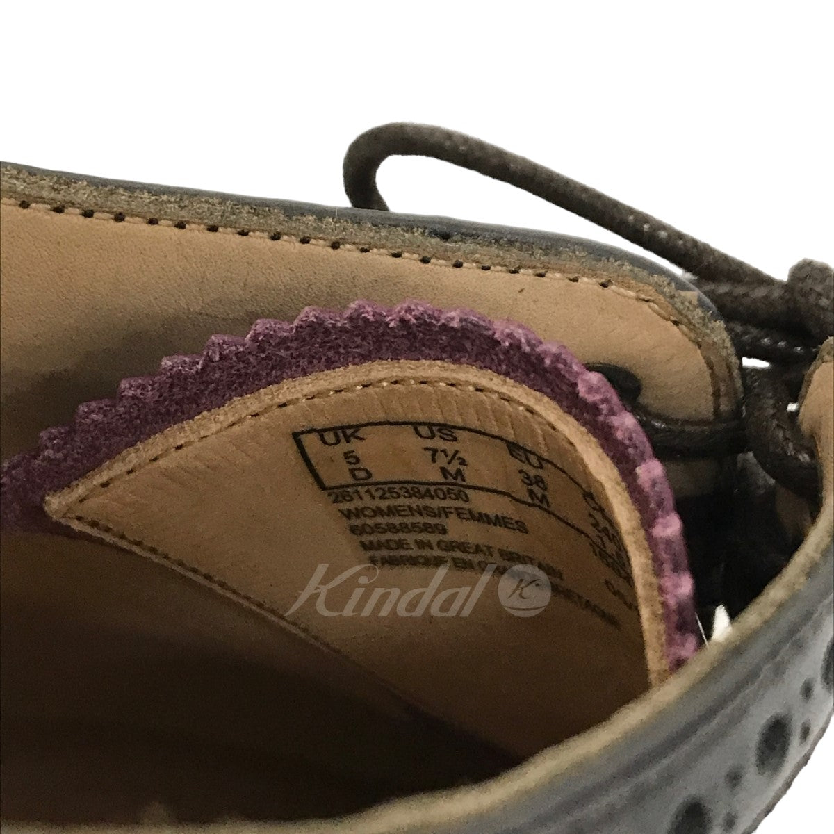 Clarks(クラークス) Isabella Carla ウィングチップシューズ パープル