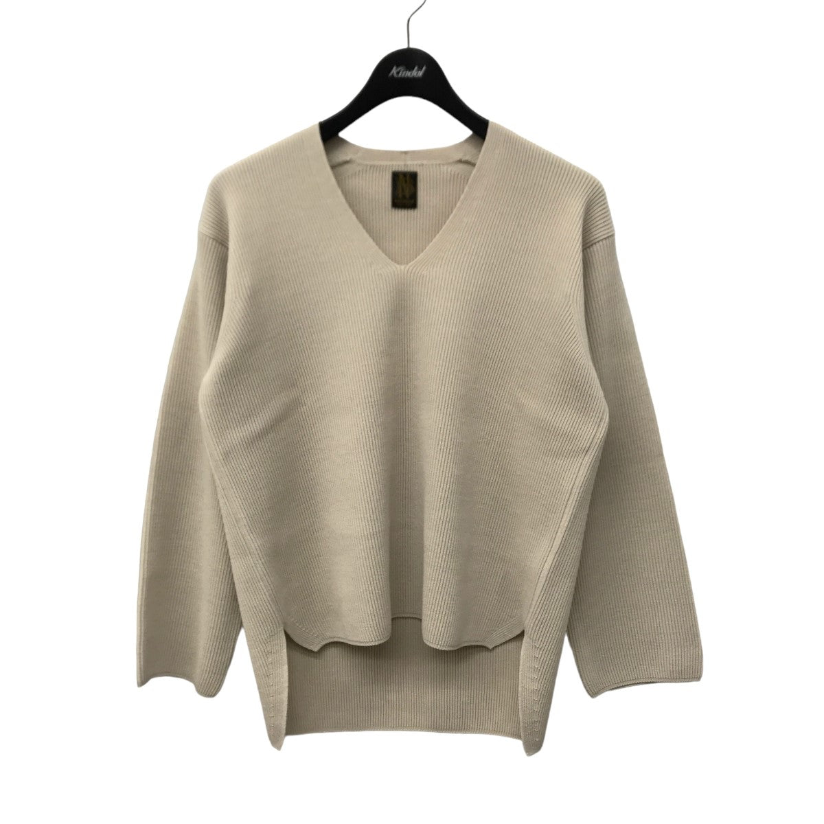 21AW EXTRA HARD TWIST WOOL V-NECK Vネックニット