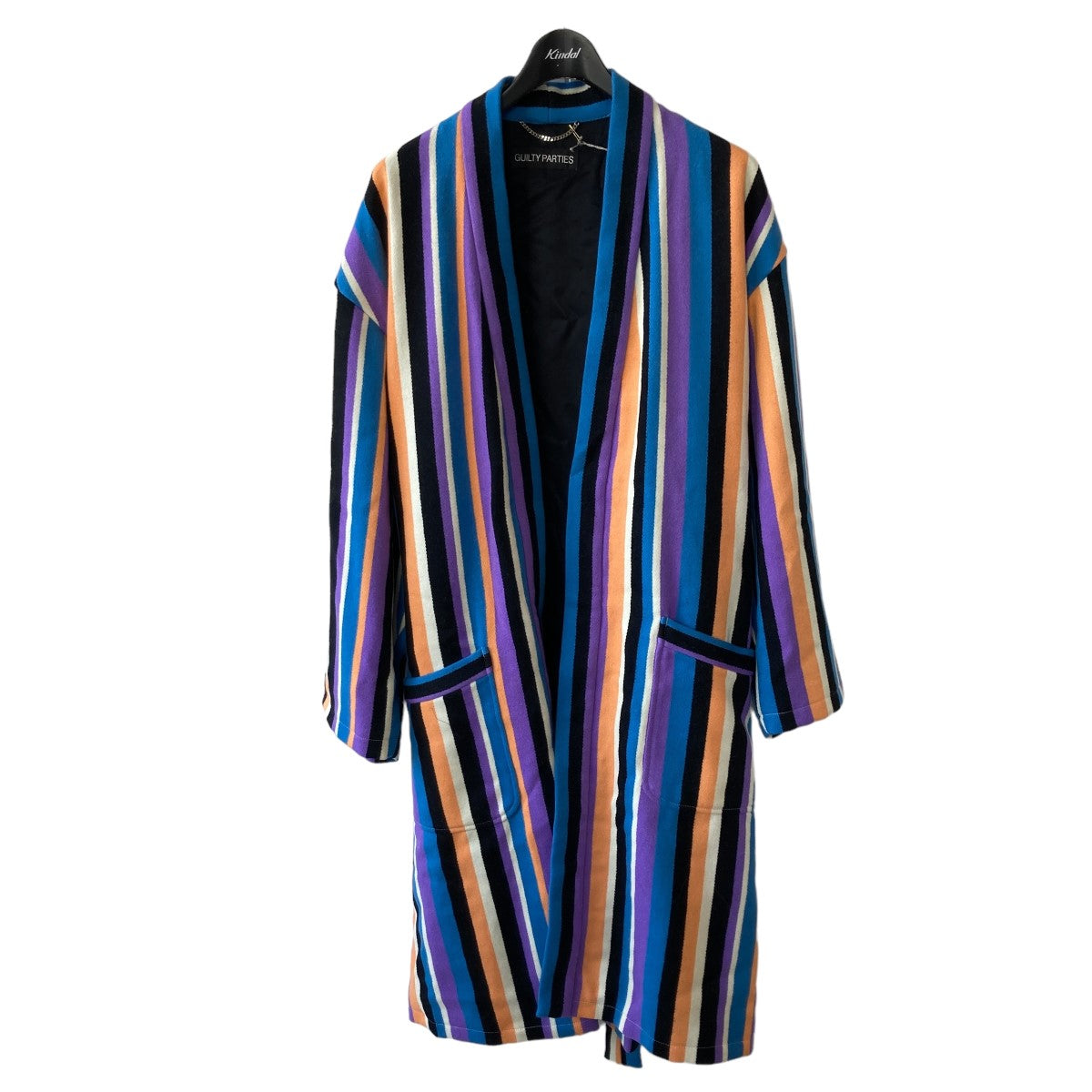 23AW STRIPED GOWN COAT