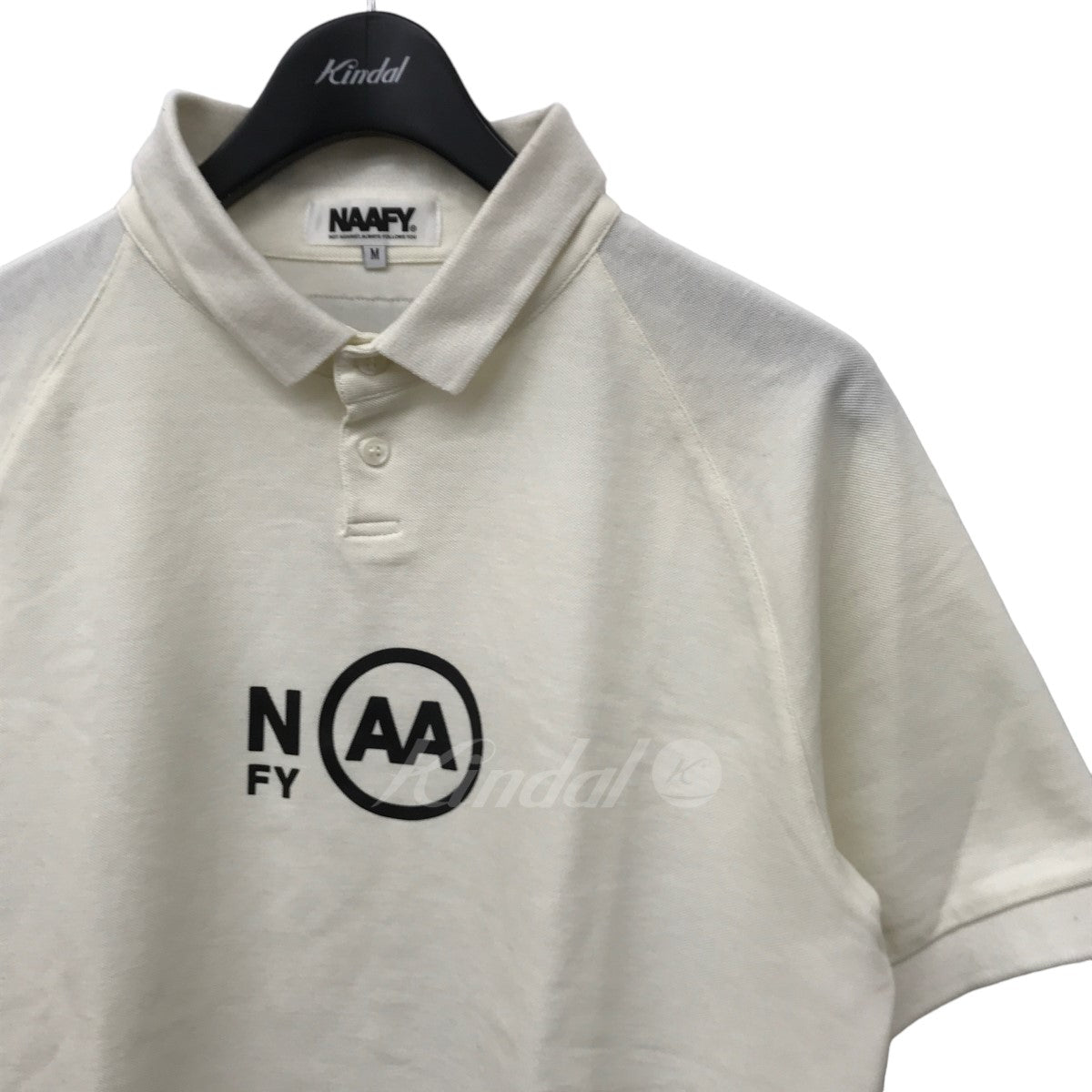 NAAFY(ナーフィー) NAAFY 半袖ポロシャツ AA ロゴプリント ポロシャツ 