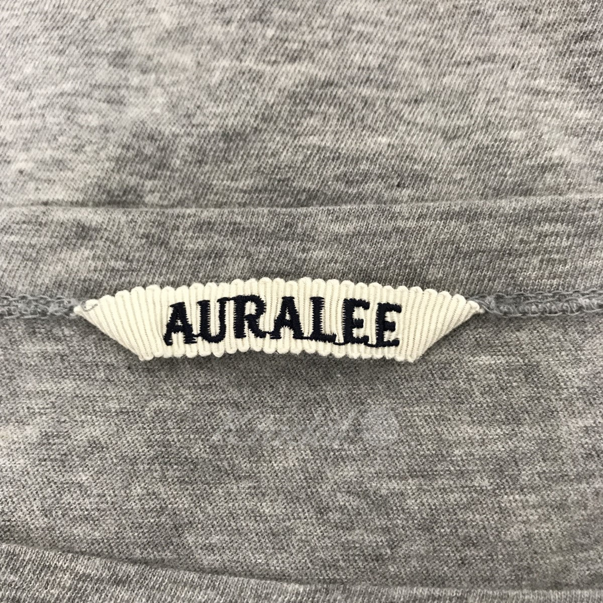 AURALEE(オーラリー) 23SS HARD TWIST COTTON CASHMERE BOAT NECK L／S TEE A23SB03CC  グレー サイズ 14｜【公式】カインドオルオンライン ブランド古着・中古通販【kindal】