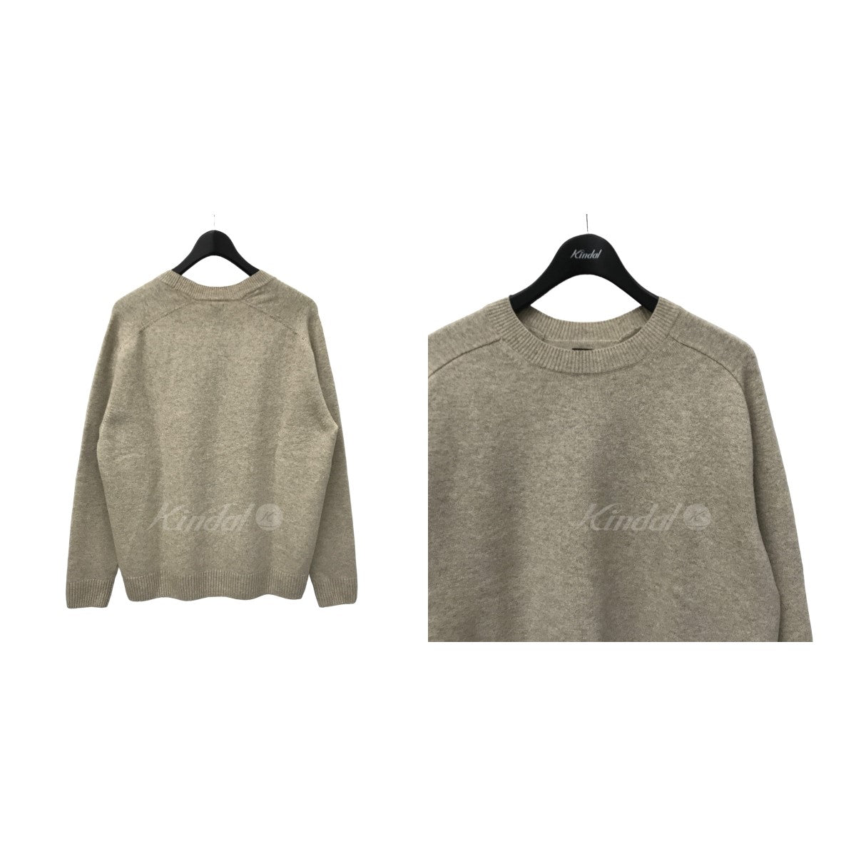 BATONER(バトナー) FLEECE WOOL CREW NECK ウールニット BN-20FM-038 BN-20FM-038 ベージュ サイズ  13｜【公式】カインドオルオンライン ブランド古着・中古通販【kindal】