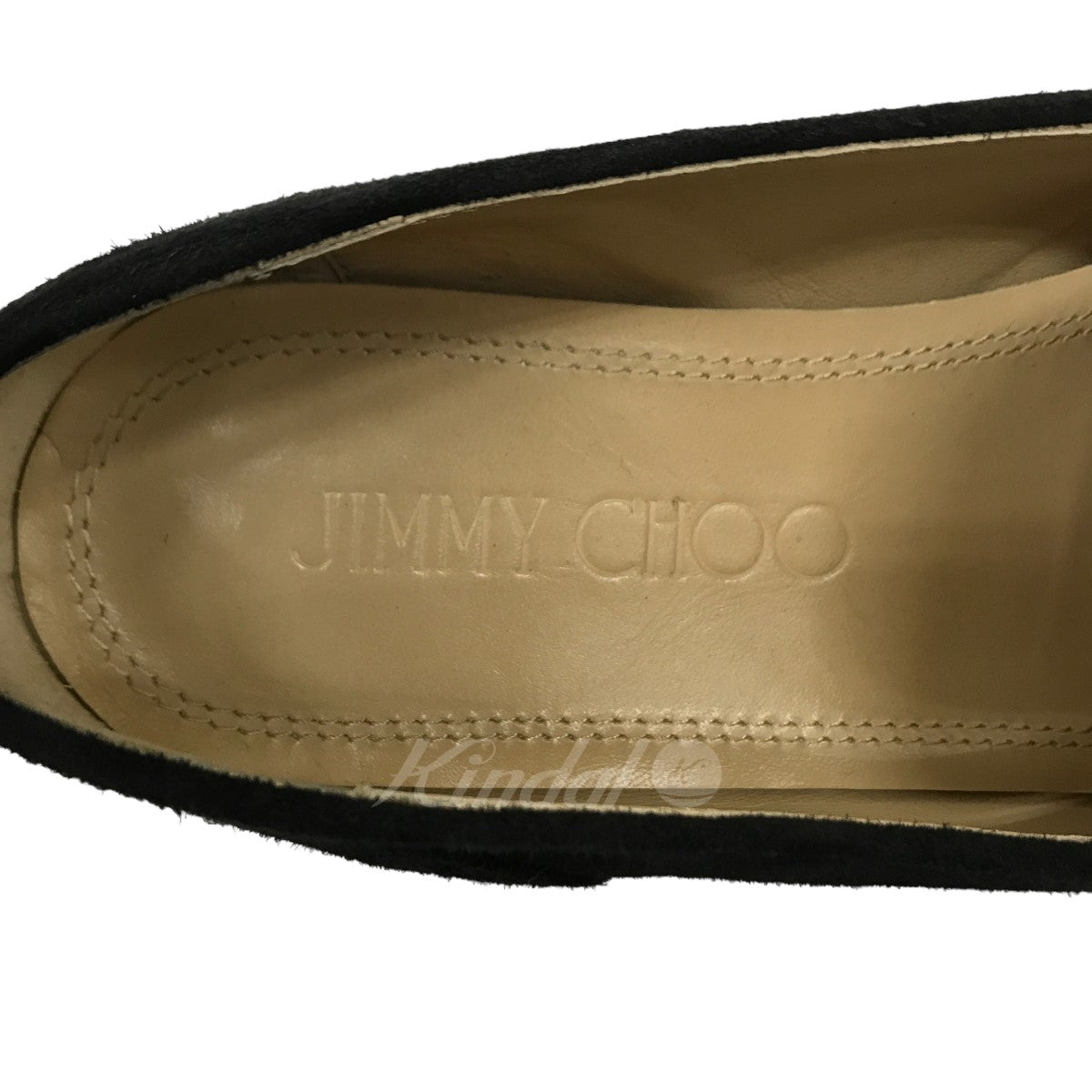 JIMMY CHOO(ジミーチュウ) mani flat ビジュー装飾 スウェード