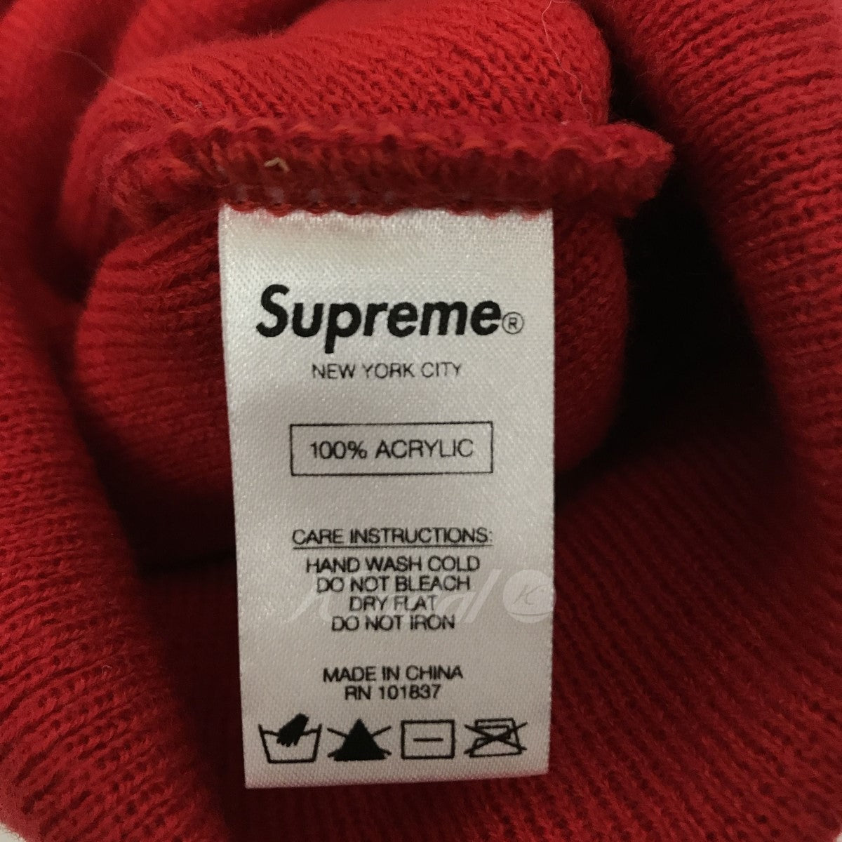 SUPREME(シュプリーム) 18SS Rubber Patch Beanie ラバーパッチ