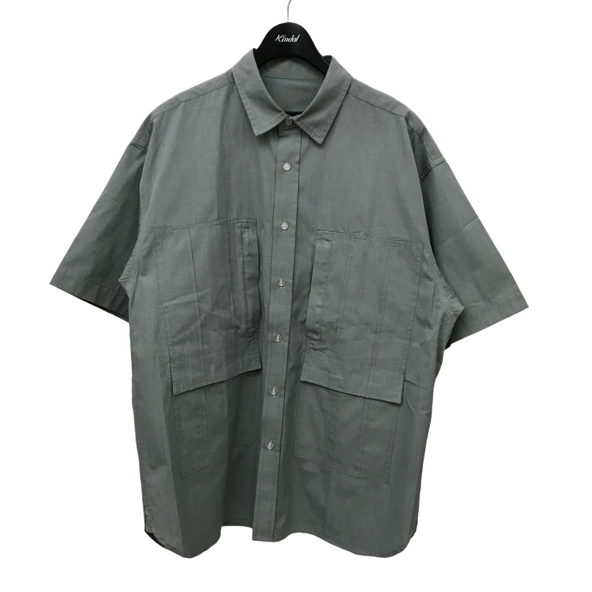 meanswhile(ミーンズワイル) Trinity Chambray S／S SH シャンブレー半袖シャツ MW-SH21108  MW-SH21108 ライトグリーン サイズ 03｜【公式】カインドオルオンライン ブランド古着・中古通販【kindal】