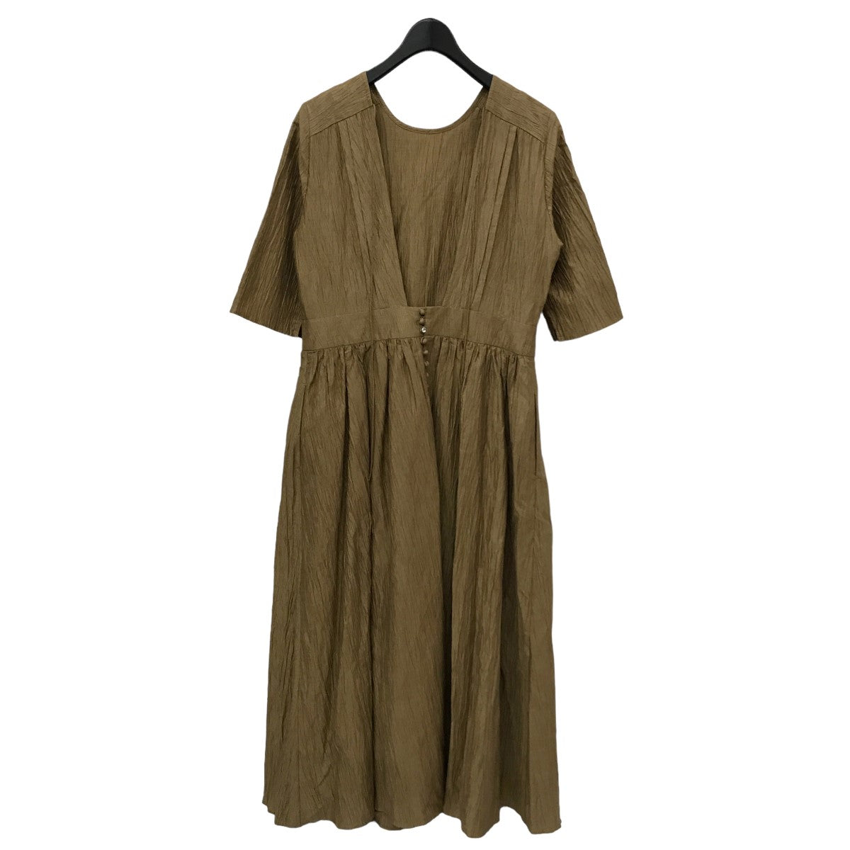 Uhr(ウーア) Open Back Tuck Dress ワンピース 20SSUhr-OP136 20SSUhr-OP136 ベージュ サイズ  38｜【公式】カインドオルオンライン ブランド古着・中古通販【kindal】