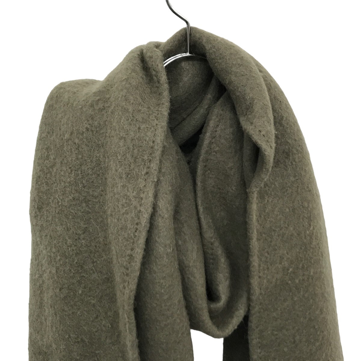 AURALEE(オーラリー) BRUSHED ALPACA WOOL MELTON LARGE STOLE 大判ストール マフラー  カーキ｜【公式】カインドオルオンライン ブランド古着・中古通販【kindal】