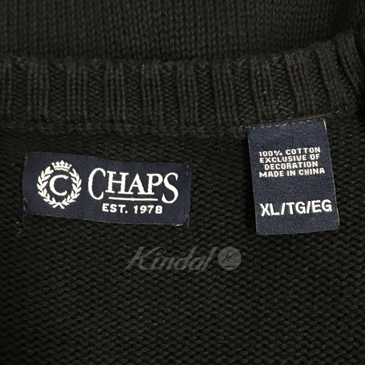 CHAPS(チャップス) 星条旗ニット ネイビー サイズ XL｜【公式