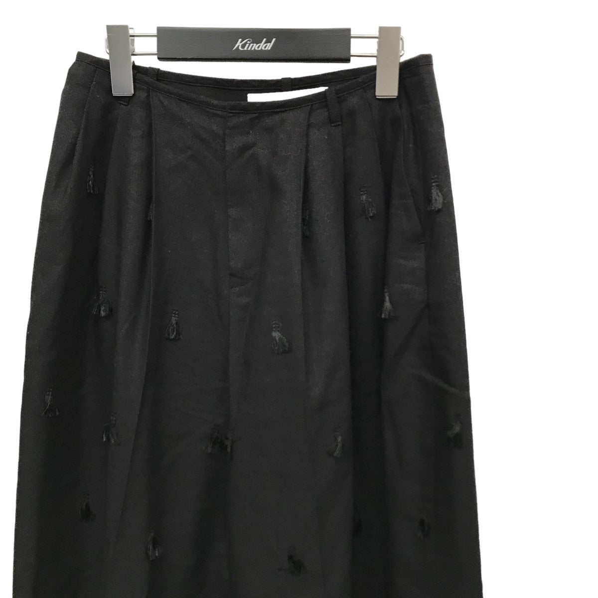 IRENE(アイレネ) Tuck Trousers フリンジ刺繍ワイドパンツ 23S88001 ...