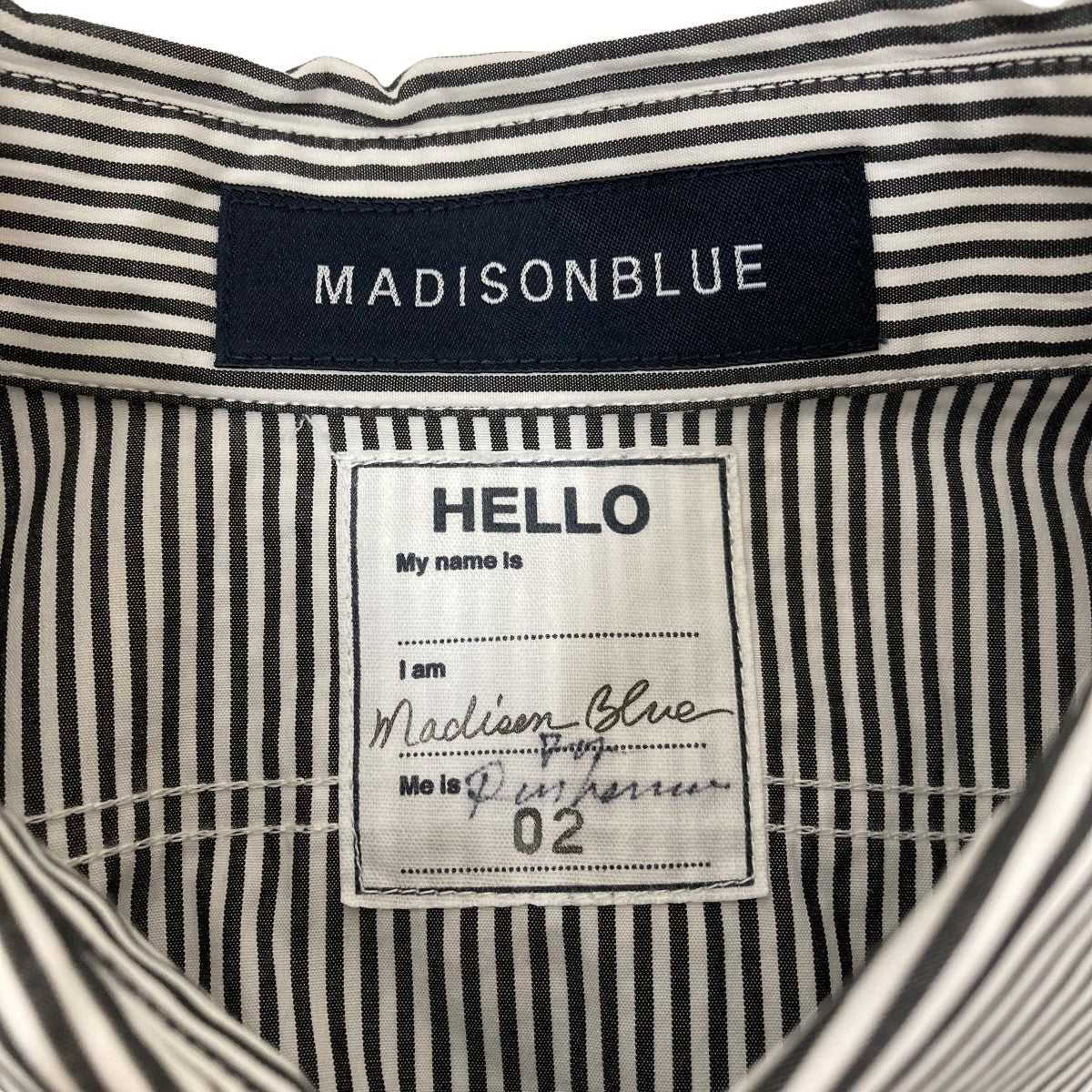 MADISON BLUE(マディソンブルー) ×Ron Hermanストライプシャツ