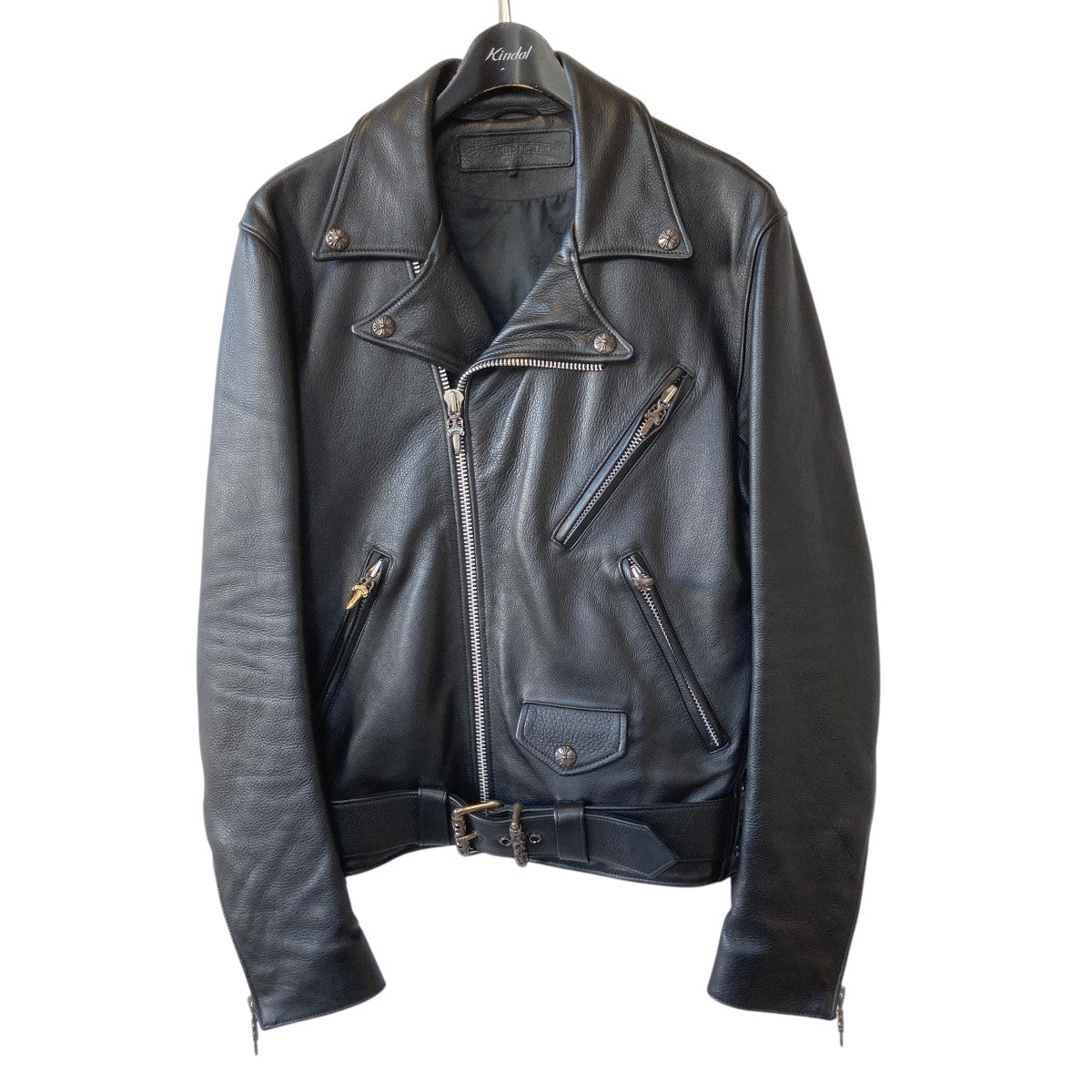 CHROME HEARTS JJ DEAN ダガージップレザーダブルライダース ジャケット の古着・中古アイテム