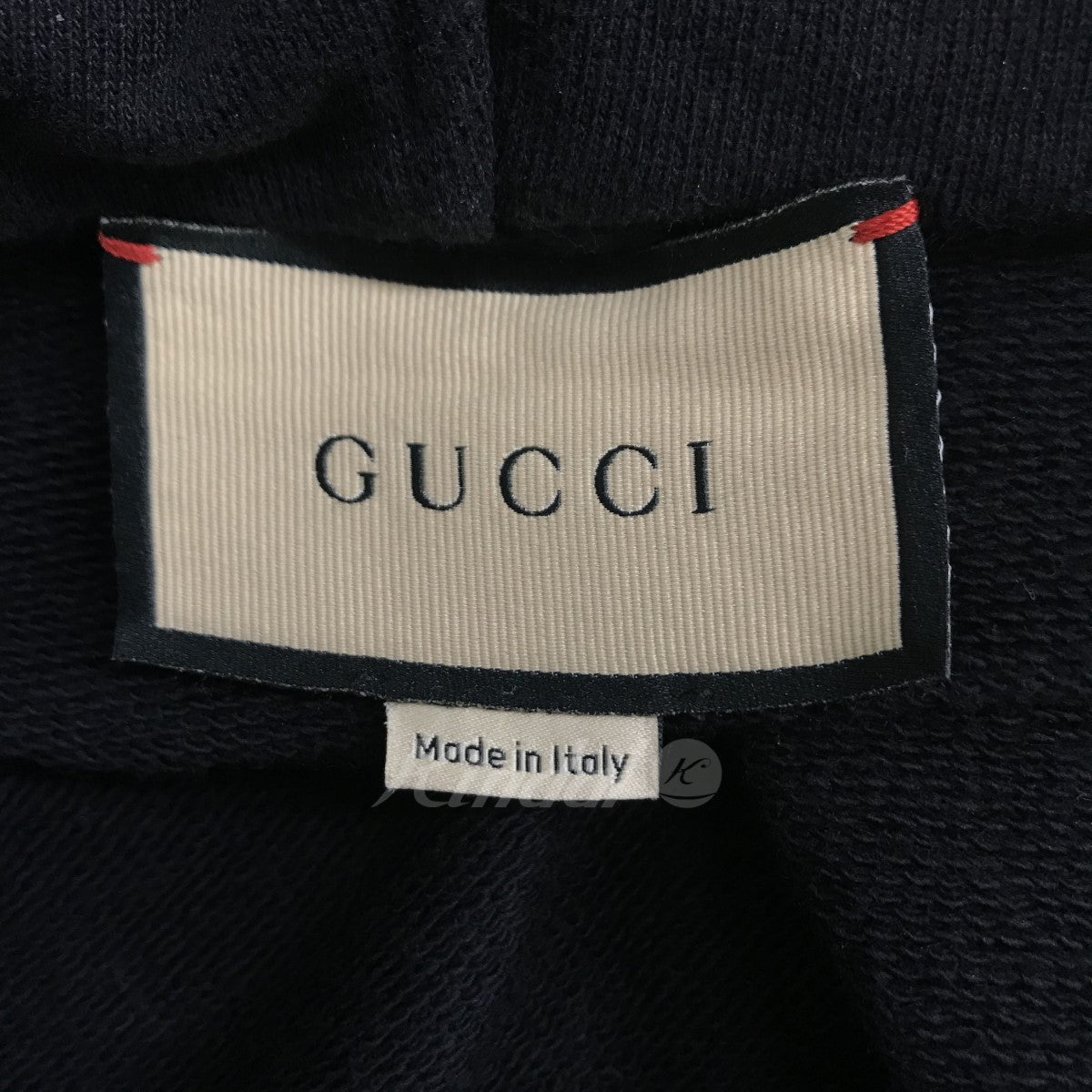 GUCCI(グッチ) ウェブ ストライプ コットンジャージー スウェットシャツ 645320 645320 ブラック サイズ  L｜【公式】カインドオルオンライン ブランド古着・中古通販【kindal】