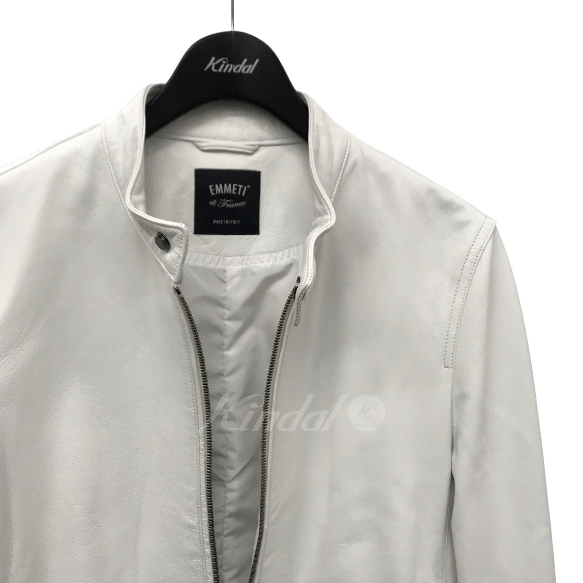 blancheur シングルライダースジャケット Made in Italy